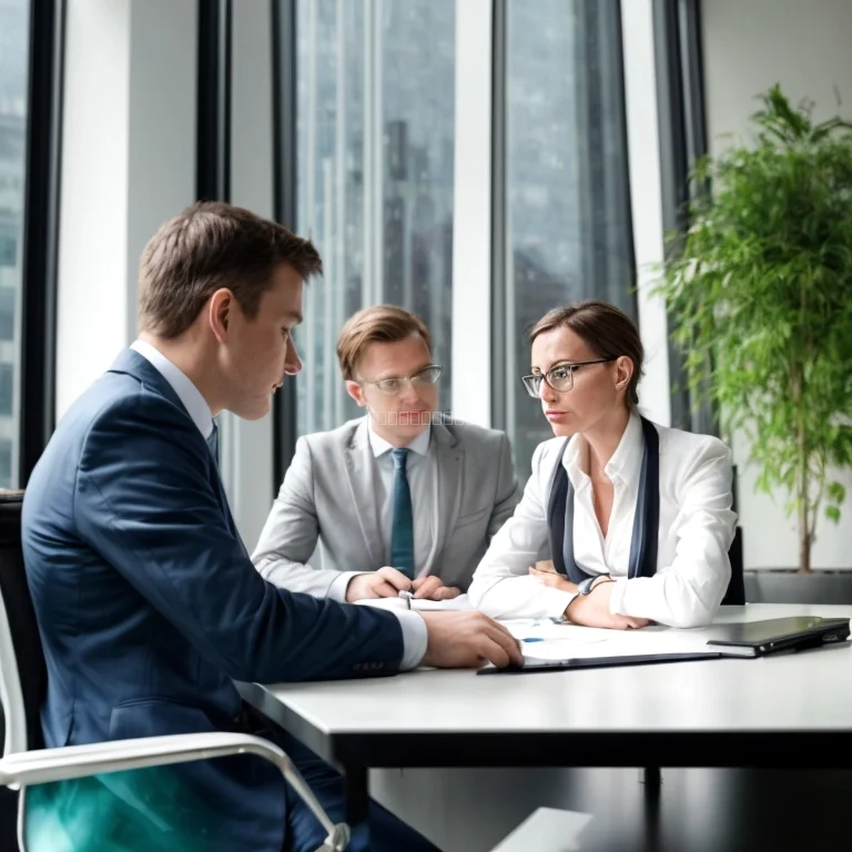 Team discussing corporate governance documents